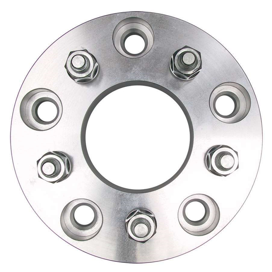 Trans-Dapt 5 x 5.50 in to 5 x 4.75 in Wheel Adapter - 12 mm x 1.50 Stud Thread - 1-1/4 in Thick - Billet Aluminum - Pair