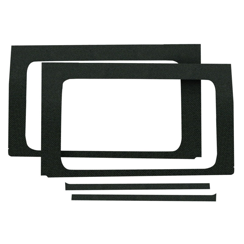 DEI Rear Side Window Sound Barrier - Black - 4 Door - Jeep Wrangler JL 2018-19 (Pair)