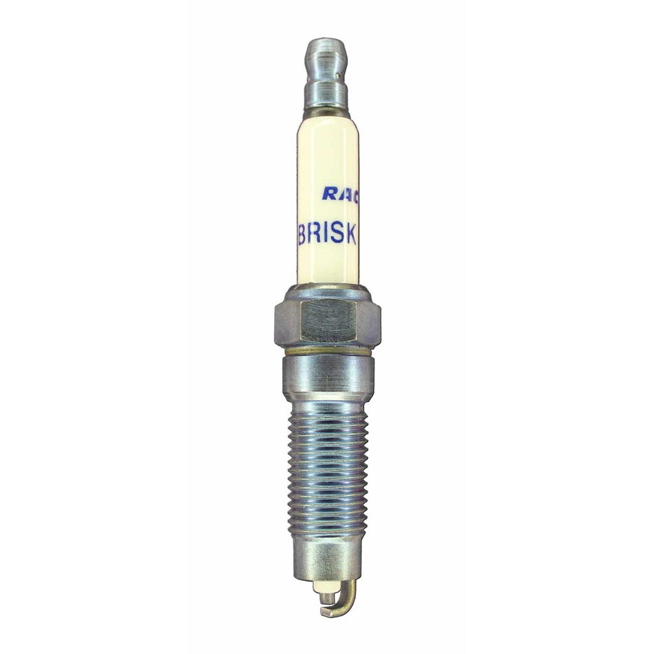 Brisk Silver Racing Spark Plug - 12 mm Thread - 27 mm R - Heat Range 14 - Tapered Seat - Resistor