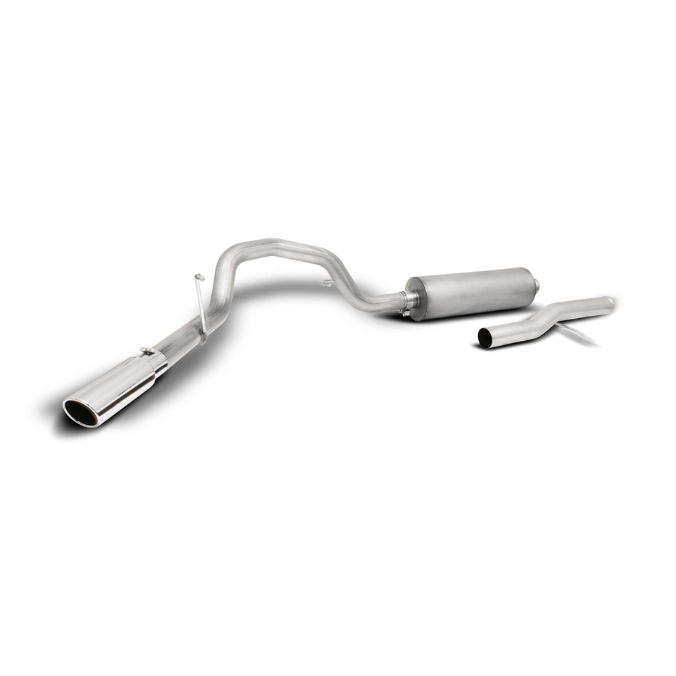 Gibson Cat-Back Exhaust System - 3" Diameter - Single Side Exit - 4" Polished Tip - Stainless - Small Block Chevy