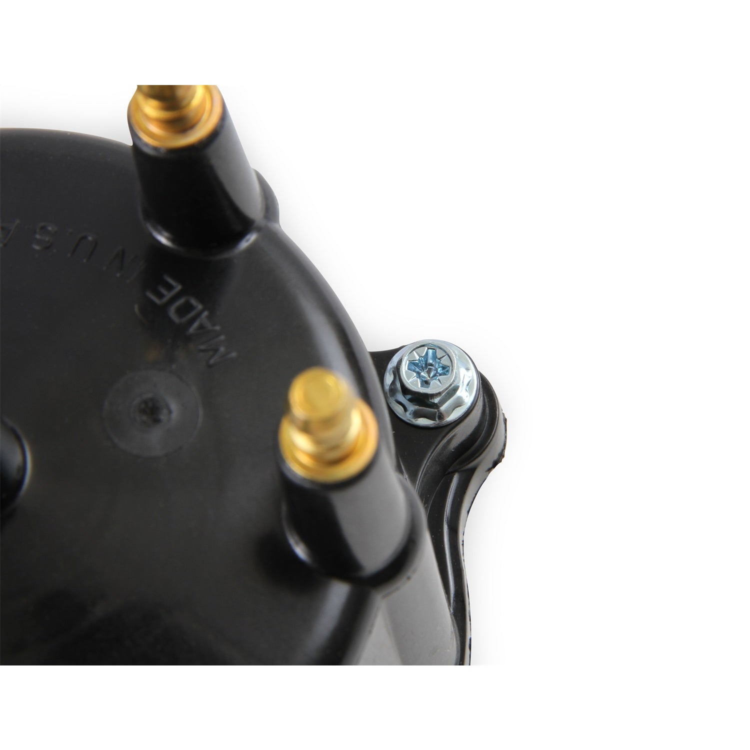 ACCEL Distributor Cap - HEI Style Terminals - Brass Terminals - Screw Down - Black - Vented - Jeep Inline-6