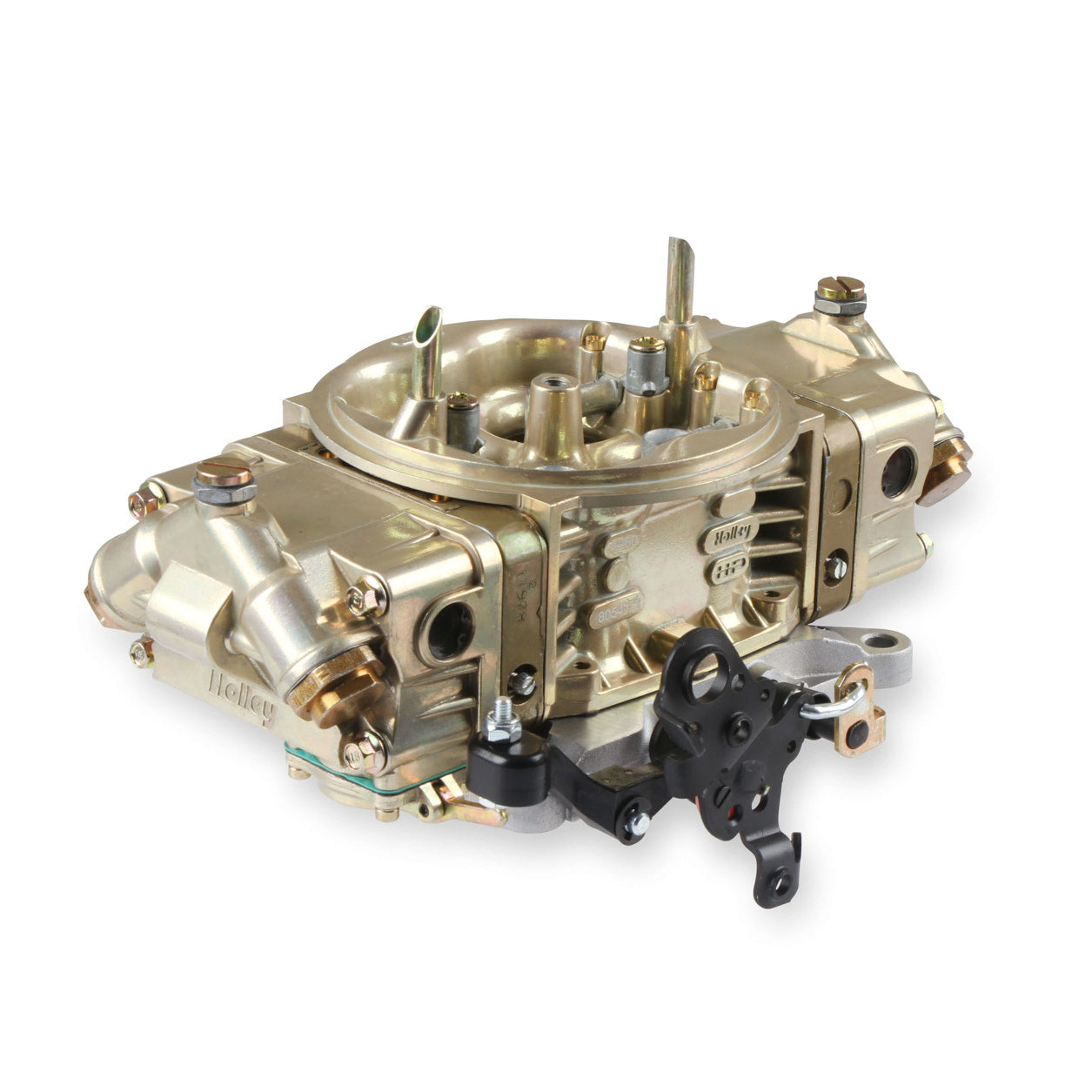 Holley Model 4150 Carburetor - 4-Barrel - 650 CFM - Square Bore - No Choke - Mechanical Secondary - Dual Inlet - Chromate