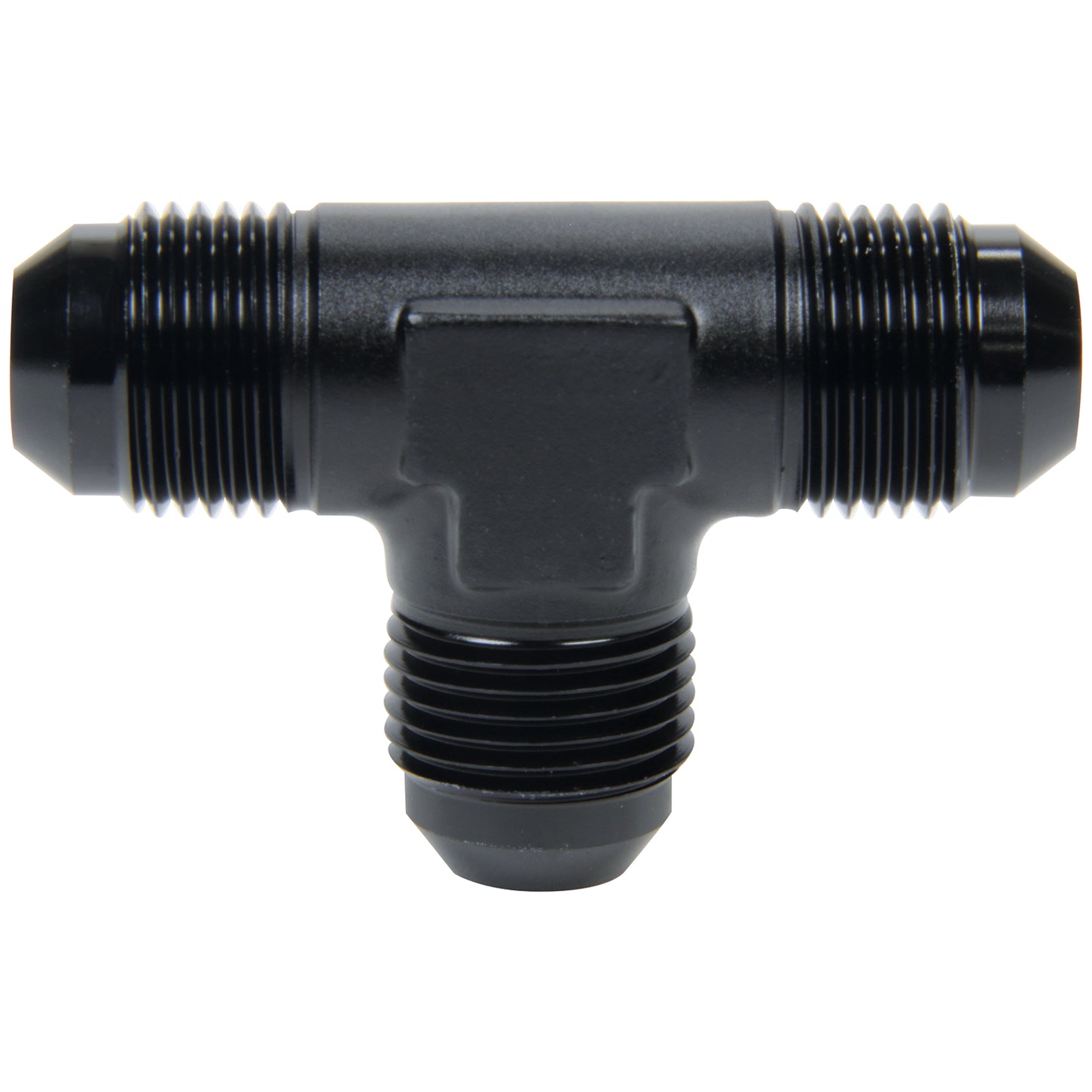 Allstar Performance Tee Adapter - 16 AN Male x 16 AN Male x 16 AN Male - Aluminum - Black Anodize