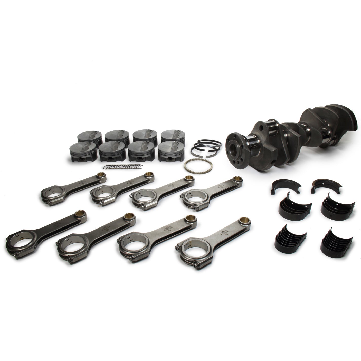 Eagle Rotating Assembly - Forged Crank - Forged Pistons - 4.250" Stroke - 4.155" Bore - 6.800" Long H-Beam Rods - Pontiac V8