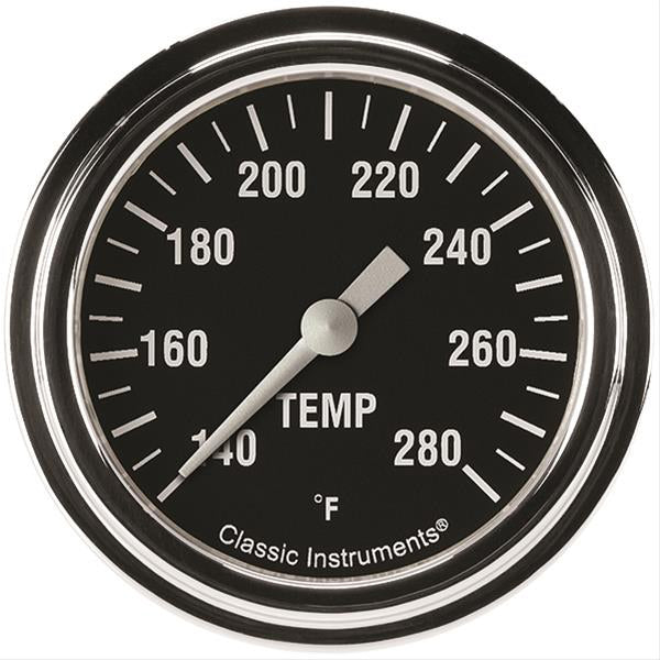 Classic Instruments Hot Rod 140-280 Degrees F Water Temperature Gauge - Electric