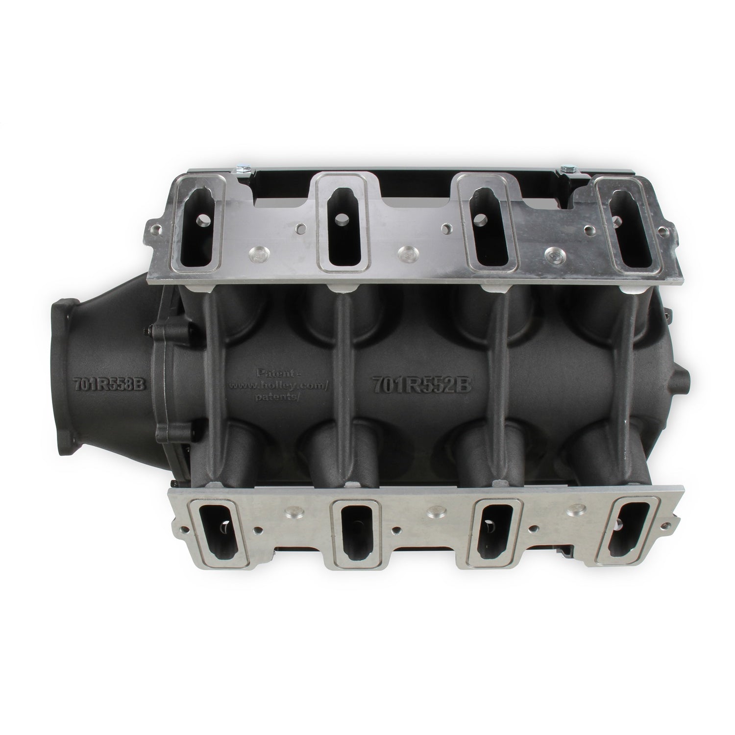 Holley EFI Ultra Lo-Ram Intake Manifold - 105 mm Throttle Body Flange - Multi Port - Black - GM LS-Series