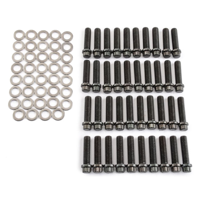 Weld Racing Beadlock Bolt Kit - Steel - Black Oxide - Washers - 15" Wheels - (Set of 40)