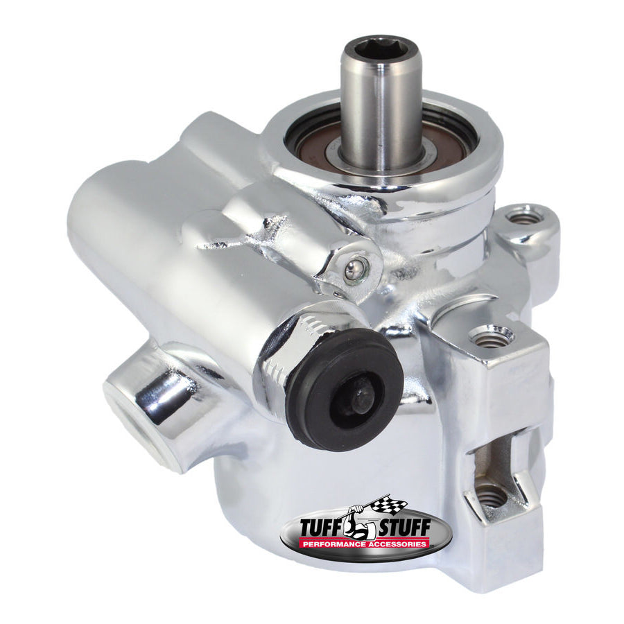 Tuff Stuff Performance Type II Power Steering Pump Chrome GM Pressure