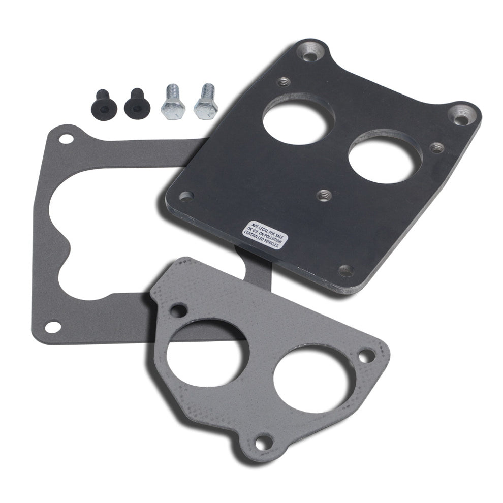 Trans-Dapt Carburetor To TBI Adapter - Quadrajet 4 bbl. To SB ChevyTBI Rear Mount