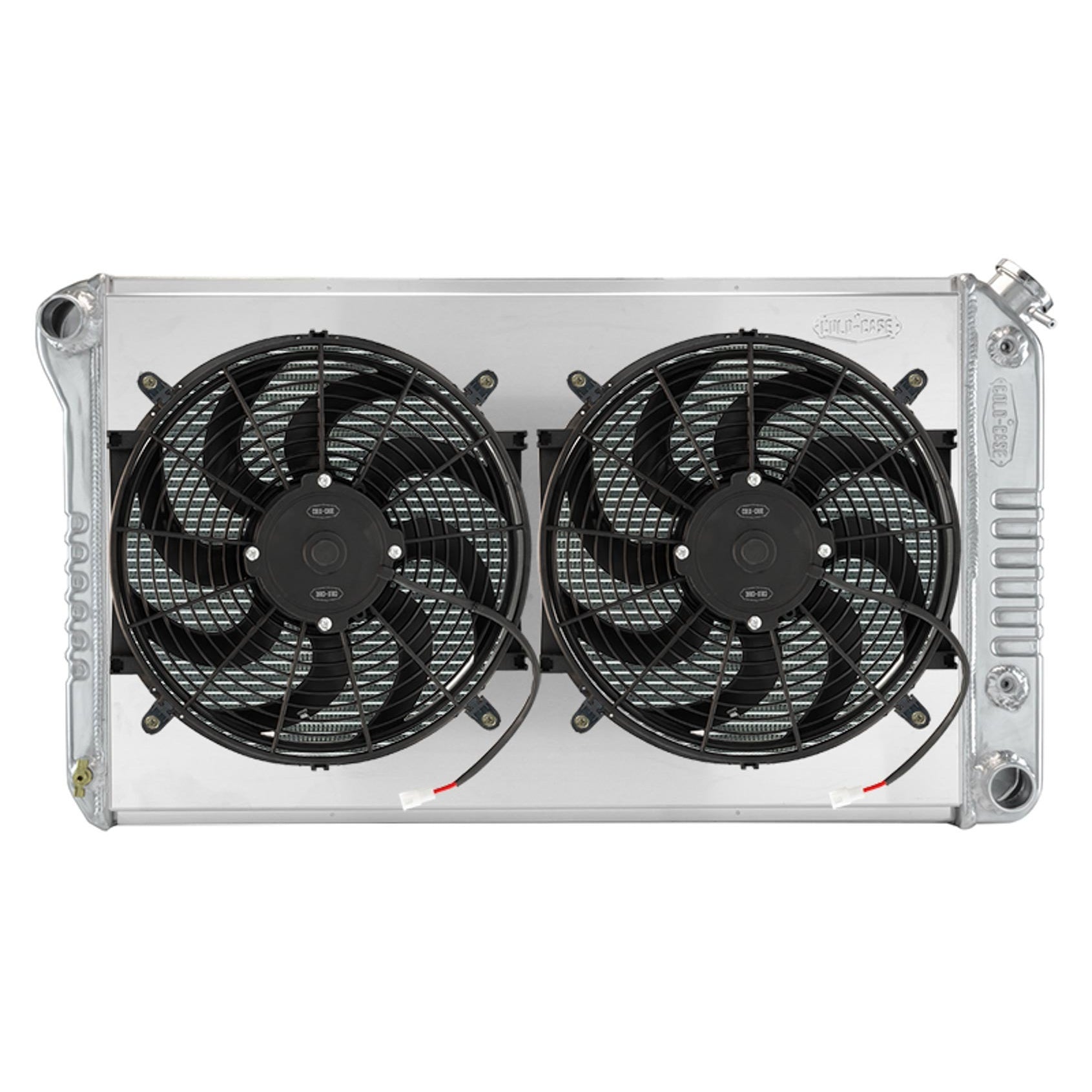 Cold-Case Aluminum Radiator and Fan Kit - 34.75 in W x 18.75 in H x 3 in D