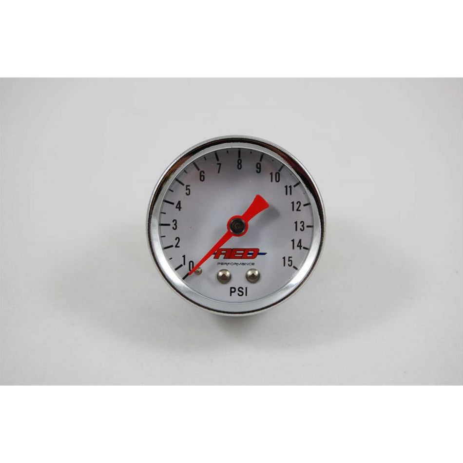 AED 1.5" Screw-In Fuel Pressure Gauge - 0-15 PSI