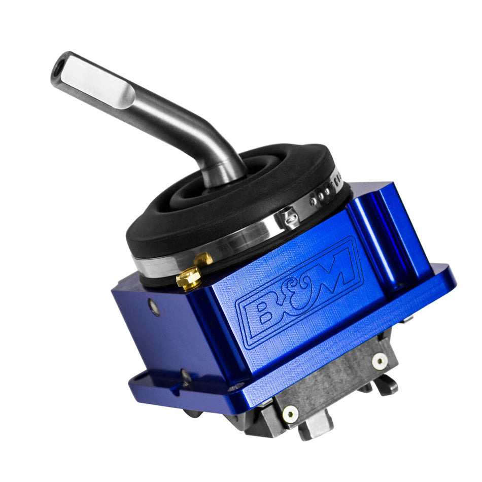 B&M Precision Sport Shifter Shifter - Manual - Short Throw - Aluminum - Blue Anodize - NSG370 - Jeep Wrangler JK/TJ 2005-18
