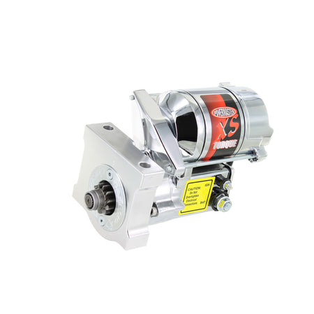 Powermaster XS Torque Starter - 4.4:1 Gear Reduction - Natural - 168 Tooth Flywheel - Straight Bolt - Chrome - GM LS-Series