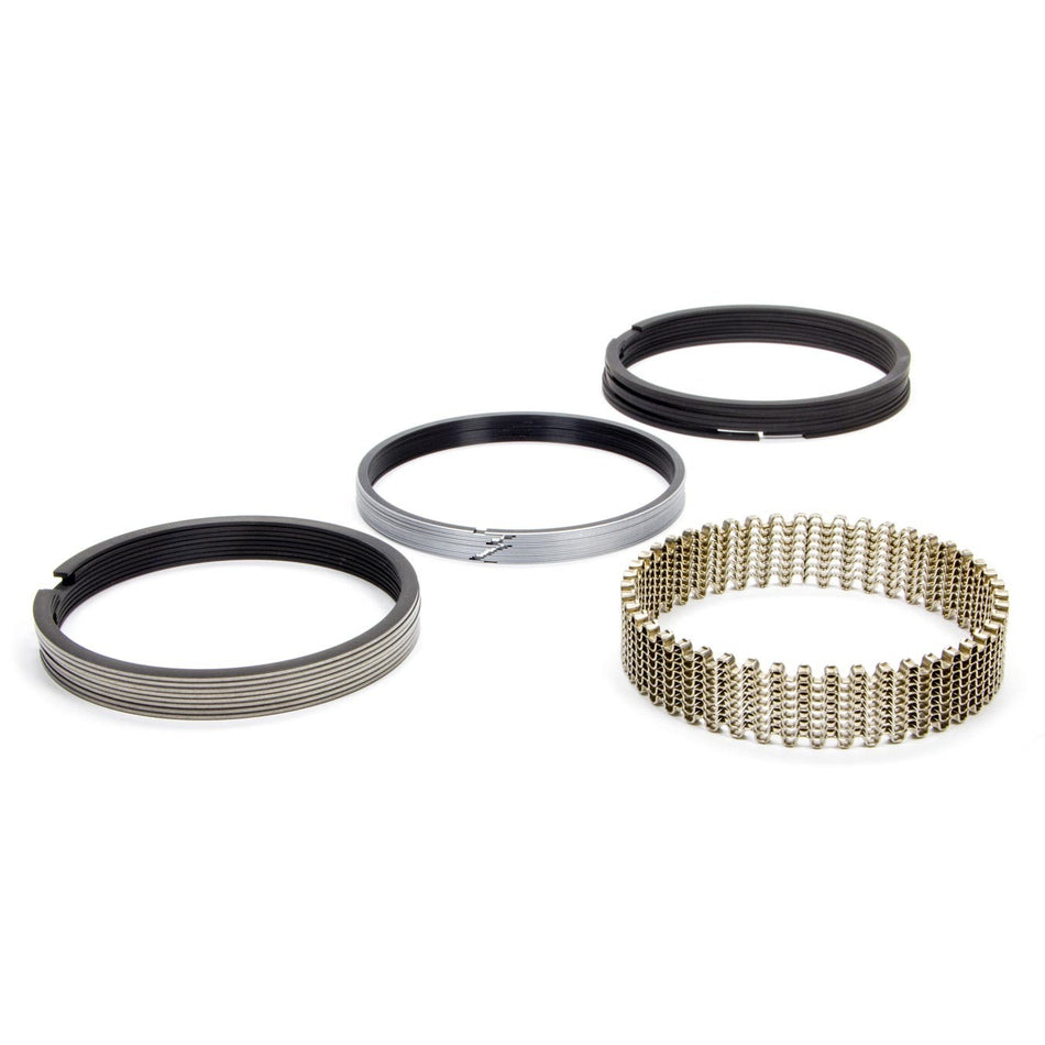 Hastings Tough Guy Racing File-Fit Piston Ring Set - Bore Size: 4.000" Top Ring: 1/16", Second Ring: 1/16", Oil Ring: 3/16"