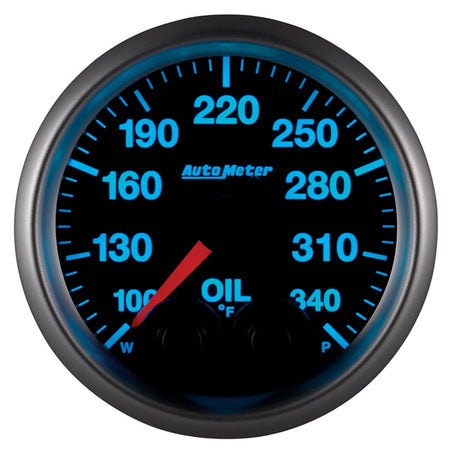 Auto Meter Elite Series Oil Temperature Gauge - 2-1/16"