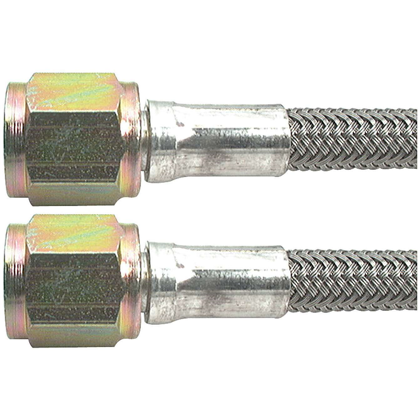 Allstar Performance 32" -4 Braided Stainless Steel Line w/ -4 Straight Ends
