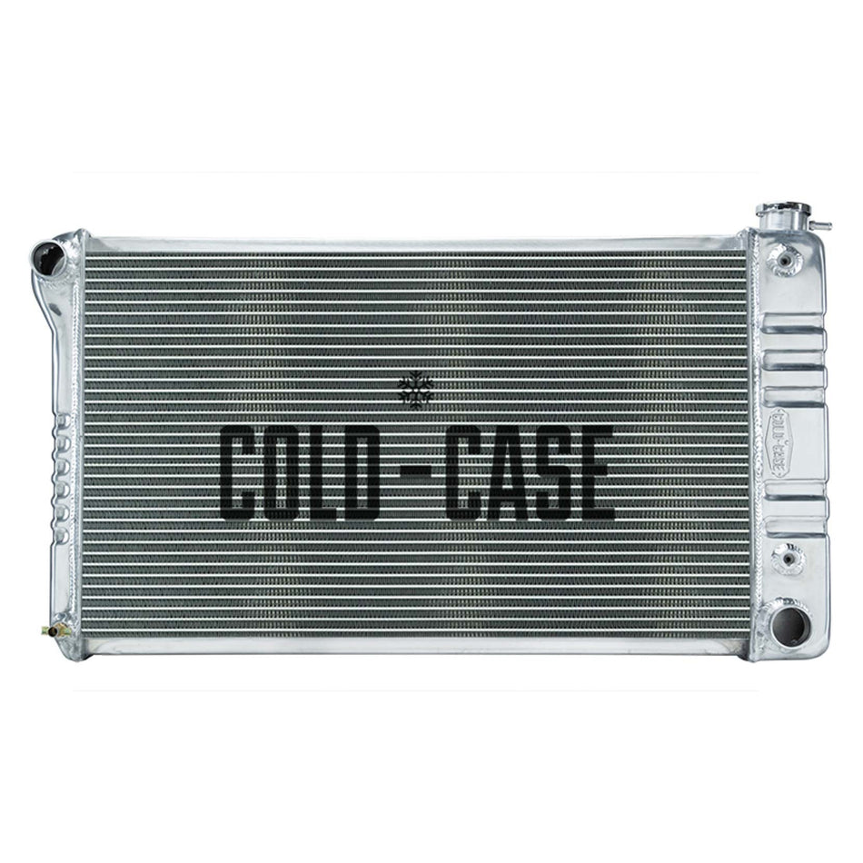 Cold-Case Radiators Radiator - Driver Side Inlet - Passenger Side Outlet -Aluminum - Polished
