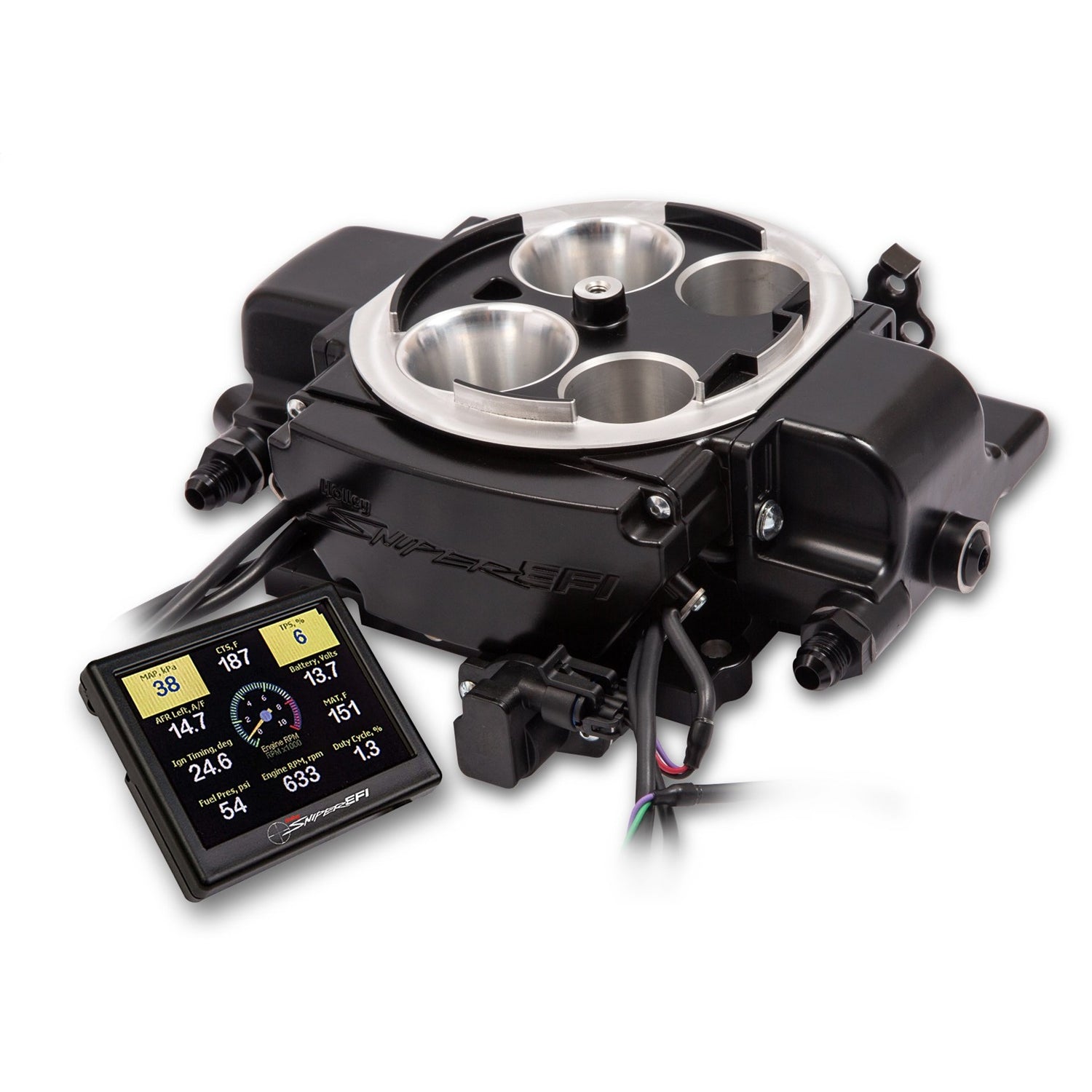 Sniper EFI Quadrajet Fuel Injection System - Inline Fuel Pump/Wiring/Hardware Included