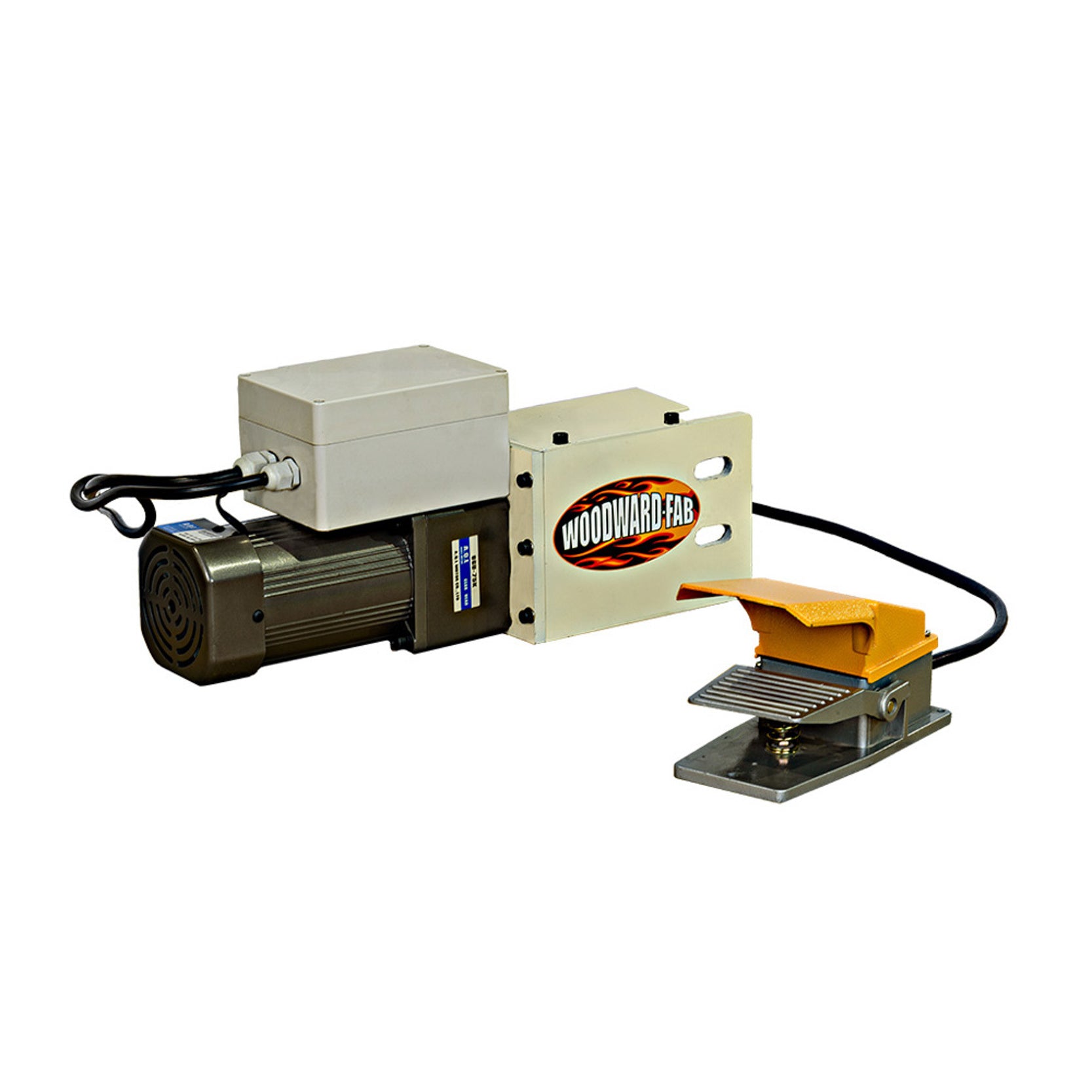 Woodward Fab 1/2 Horse Power Bead Roller Motor - Foot Pedal - Reverse Switch - Woodward-Fab