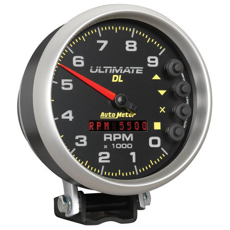 Auto Meter 5" Ultimate DL Tach - 9000 RPM Black