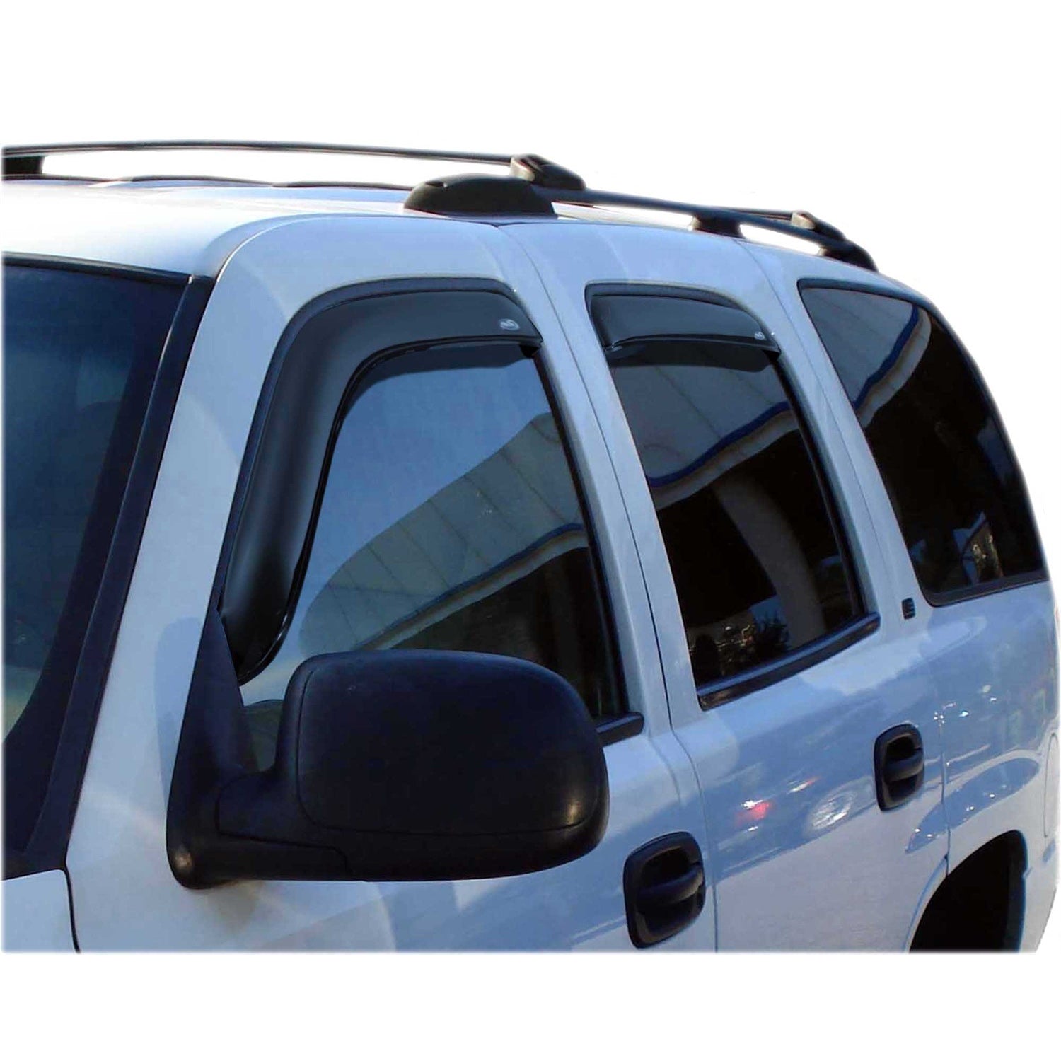 Lund Front / Rear In-Channel Ventvisor - Stick-On - Dark Smoke - GM Fullsize SUV 2000-06
