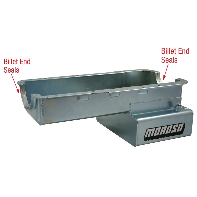 Moroso Road Race Front Sump Oil Pan - SB Ford 302 7 Qt.