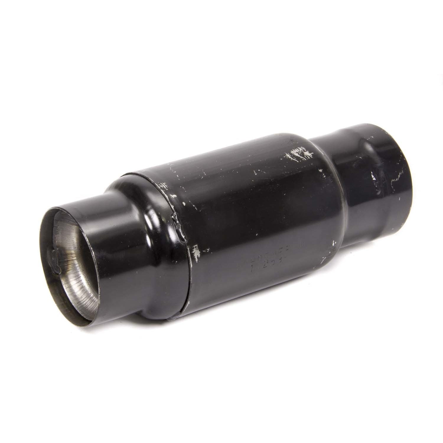 Schoenfeld Racing Muffler - 11" Length - 3-1/2" Core Diameter - 3-1/2" Diameter Inlet, Outlet - 4-3/8" Body Diameter