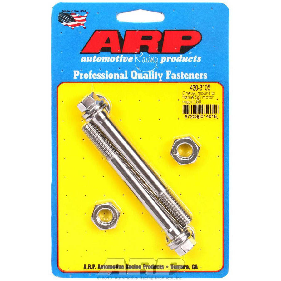 ARP Chevy Stainless Steel Motor Mount to Frame Bolt Kit - 6 Point