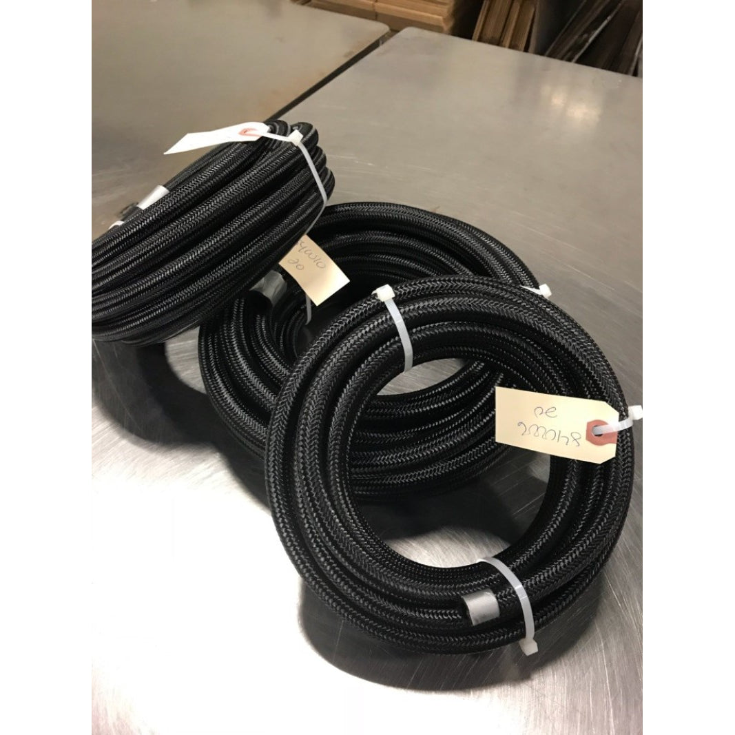 Fragola #10 Premium Black Nylon Race Hose - 10 Ft.