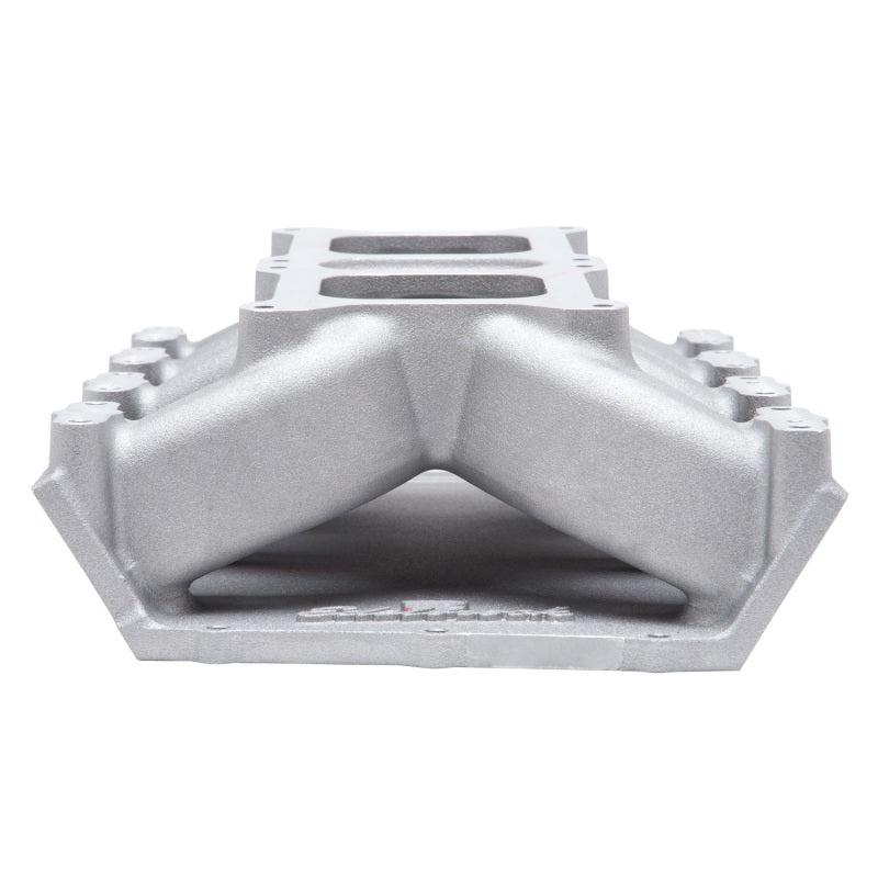 Edelbrock Dual Quad Intake Manifold Dual Competition EFI Flange Single Plane Aluminum - Natural