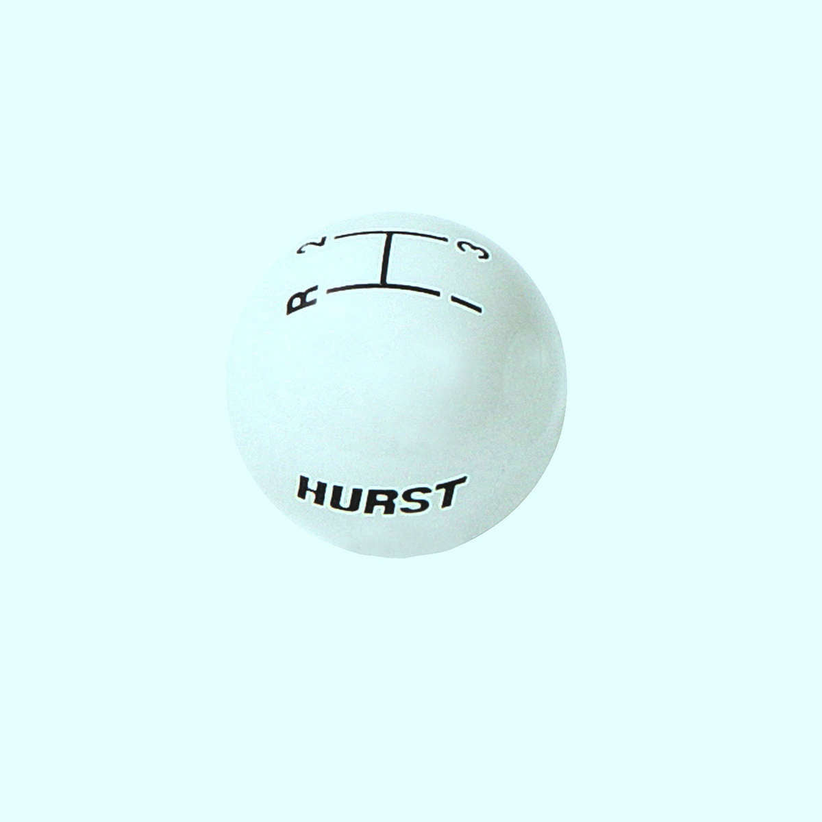 Hurst Shifter Knob 3 Speed 3/8-16 Threads - White