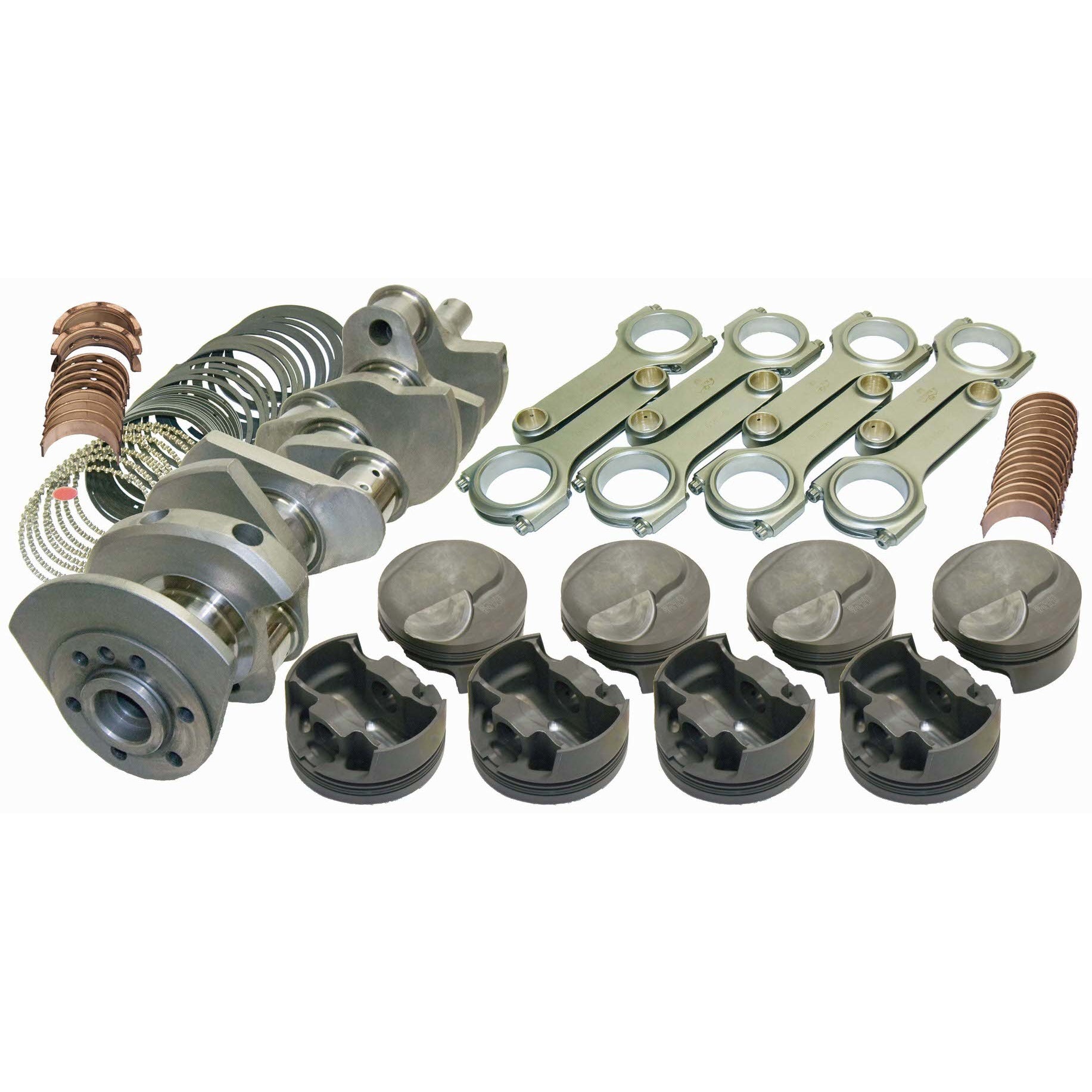 Eagle 489 CID Rotating Assembly Forged Crank Forged Pistons 4.250" Stroke - 4.280" Bore - 6.385" H Beam Rods