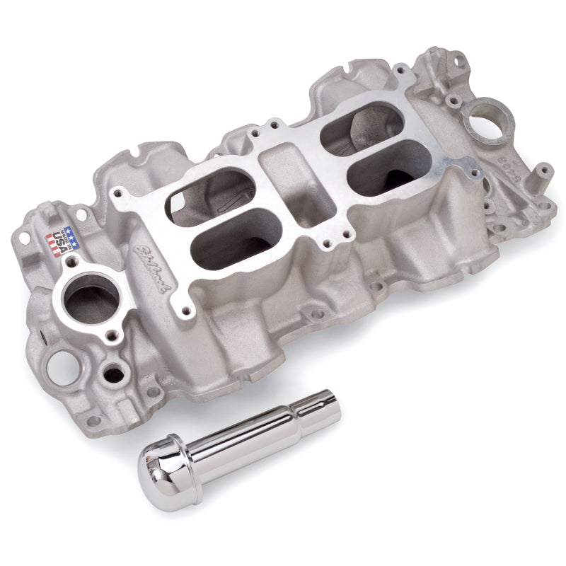 Edelbrock Performer RPM Dual-Quad Intake Manifold - Cast Finish