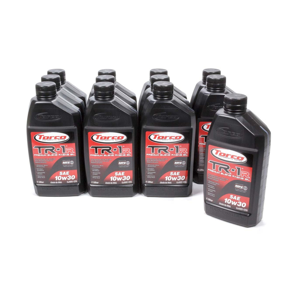Torco TR-1R Motor Oil 10W30 Conventional 1 L - Set of 12