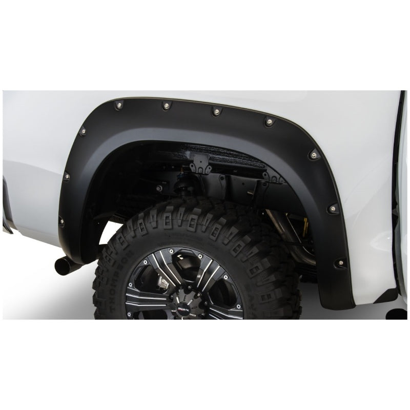 Bushwacker Pocket Style Front / Rear Fender Flare - 2 in Wide - Black - Toyota Fullsize Truck 2013