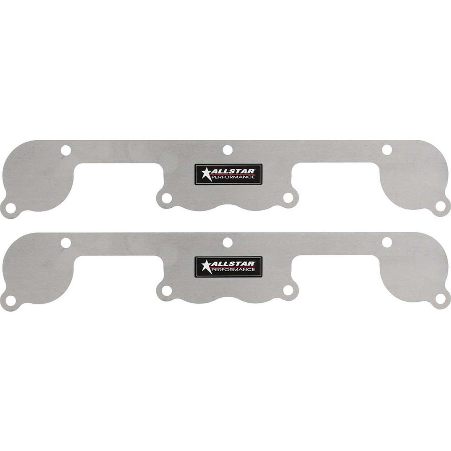 Allstar Performance Exhaust Block Off Plates - SB Chevy - Spread Port