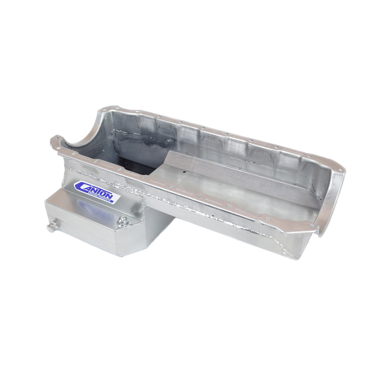 Canton Street / Strip / Road Race Rear Sump Oil Pan - 7 Quart - 8 in Deep - Cadmium - 2 Piece Seal - Big Block Chevy