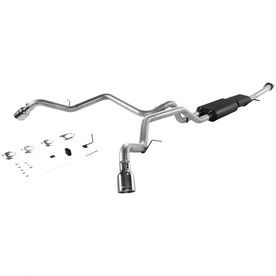 Flowmaster American Thunder Single Exhaust System - 2001-06 Chevy Suburban/Avalanche/GMC Yukon XL 1500 5.3L w/o Auto-Leveling