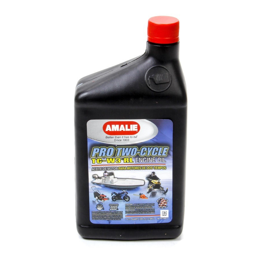 Amalie Pro Two-Cycle TC-W3 RL Engine Oil - 1 Qt. Bottle (Case of 12)