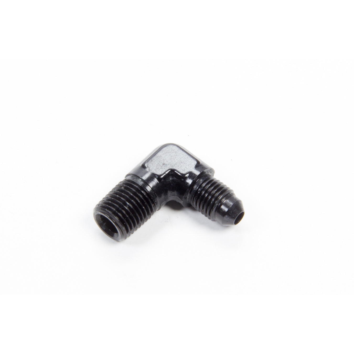 Aeroquip Black Aluminum 90 -04 AN to 1/4" NPT Adapter