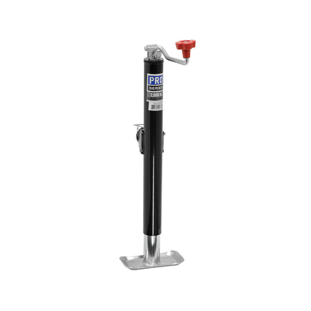 Pro Series Pro Series Trailer Jack - Manual - Topwind - 15" Travel - 2000 lb Capacity - Steel - Black Paint