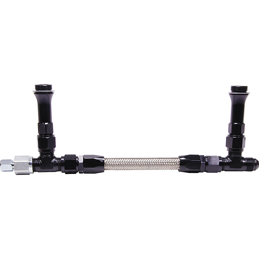 Allstar Performance Fuel Line Kit -8 Line, 9-5/8" CTC Holley 4150 w/ Willy's / KB meter block - Black
