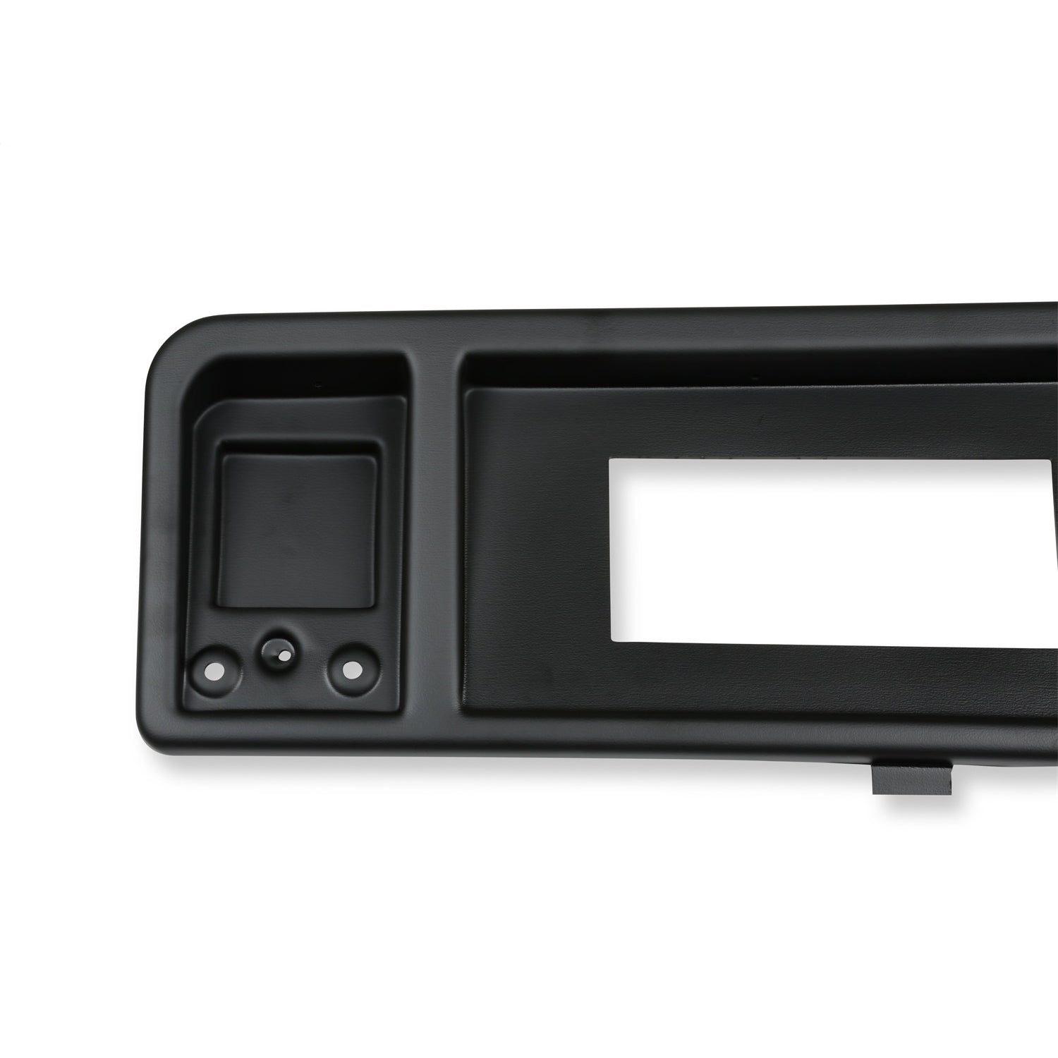 Holley EFI 6.86 in Dash Bezel - Black - No Vents - Ford Fullsize Truck 1973-79