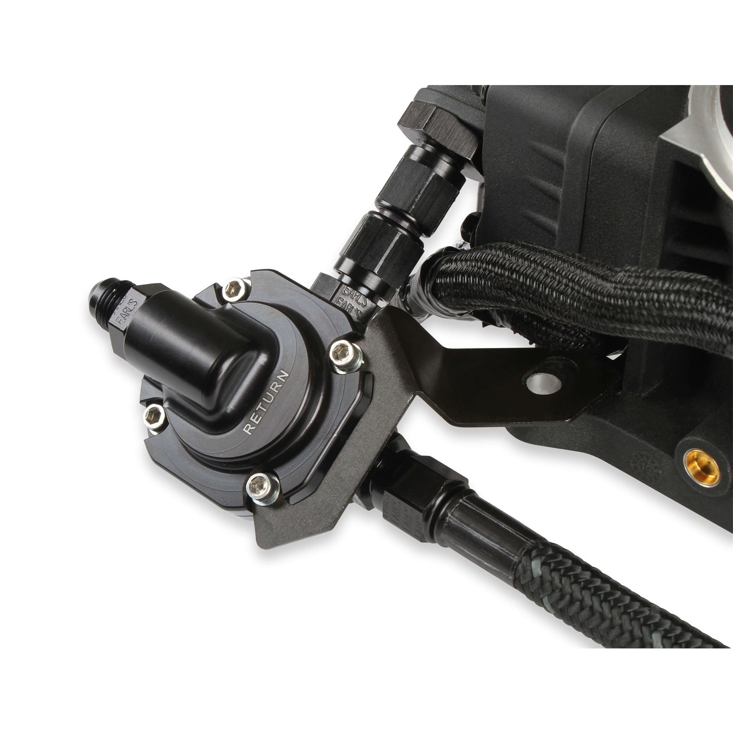Holley Sniper EFI EFI Stealth Fuel Line - 6 AN Braided Stainless - Pressure Regulator