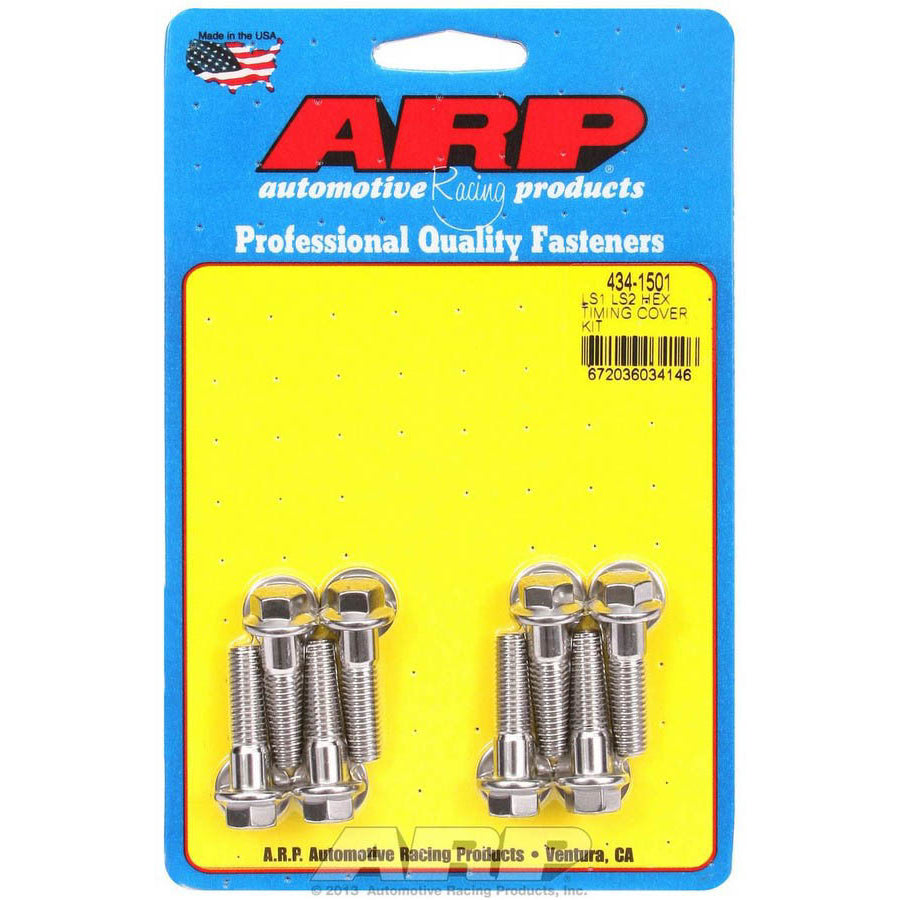 ARP Stainless Steel Timing Cover Bolt Kit - 6 Point LS1/LS2