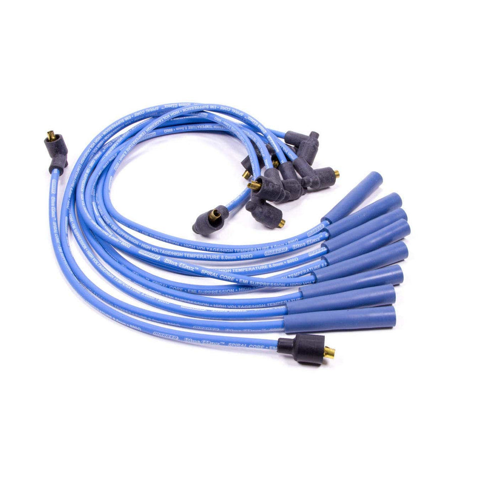 Moroso Blue Max Spiral Core Ignition Wire Set - Spark Plug Wires Ford w/ 351C - 400 V8 Engines