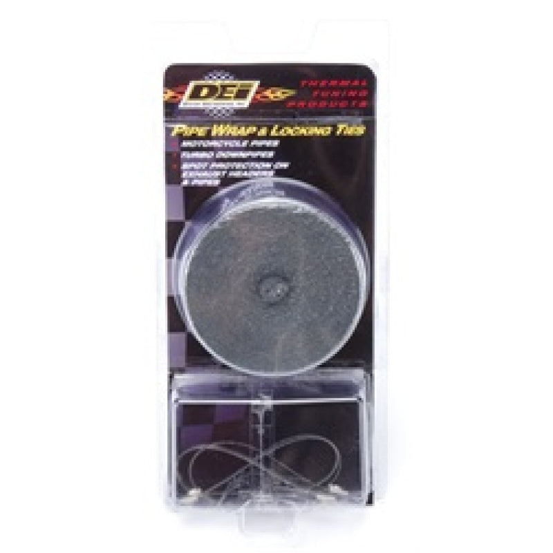Design Engineering Exhaust Wrap Kit - 25 Ft. . Roll - Stainless Locking Ties - Woven Fiberglass - Black