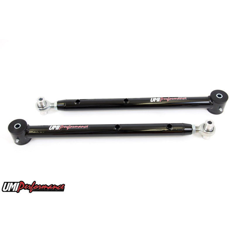 UMI Performance 1978-1988 GM G-Body Tubular Single Adjustable Lower Control Arms - Black