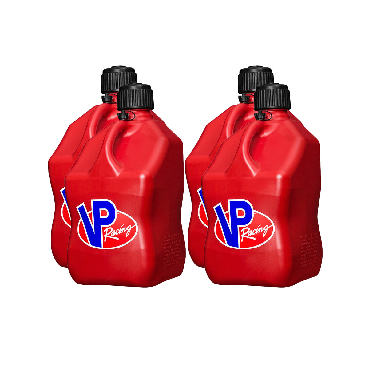 VP Racing Motorsports Container - Square - 5.5 Gallon - Red (Case of 4)