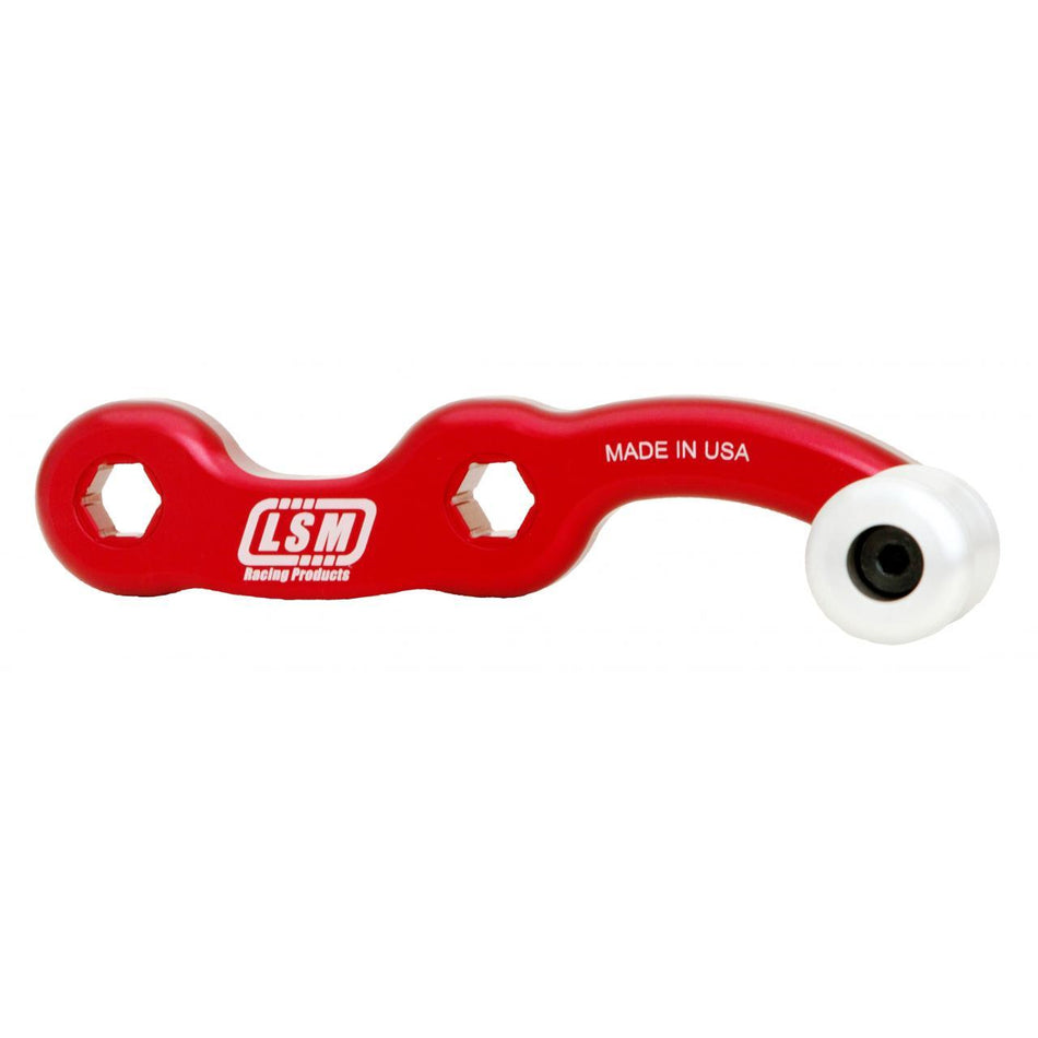 LSM Racing Products Speed Valve Spring Compressor Handle 6" Length Two 7/16" Hex Aluminum - Red Anodize